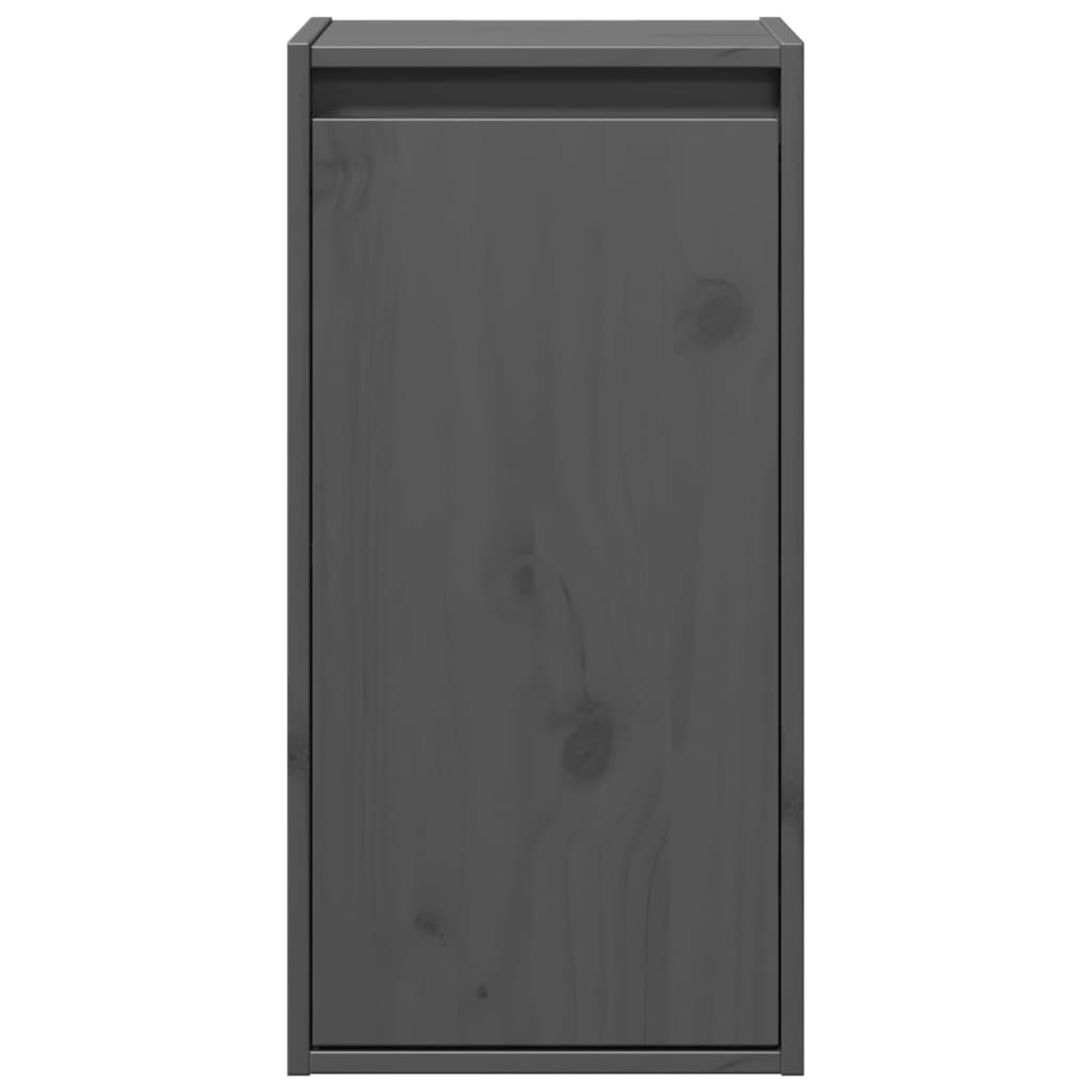 Armoire murale Gris 30x30x60 cm Bois de pin massif