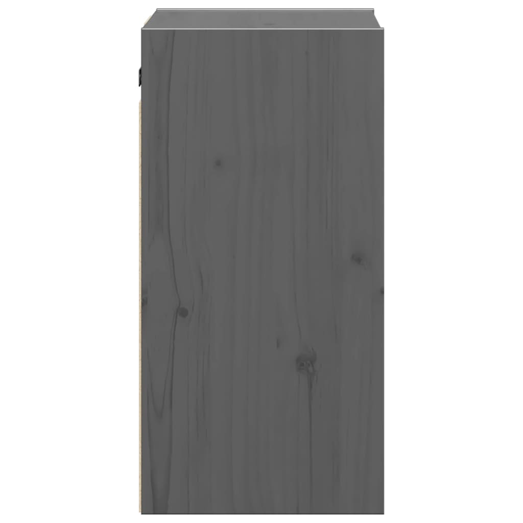 Armoire murale Gris 30x30x60 cm Bois de pin massif