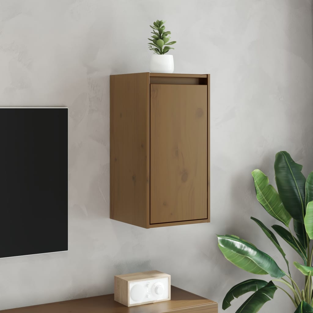 Armoire murale Marron miel 30x30x60 cm Bois de pin massif