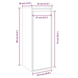 Armoire murale 30x30x80 cm Bois de pin massif