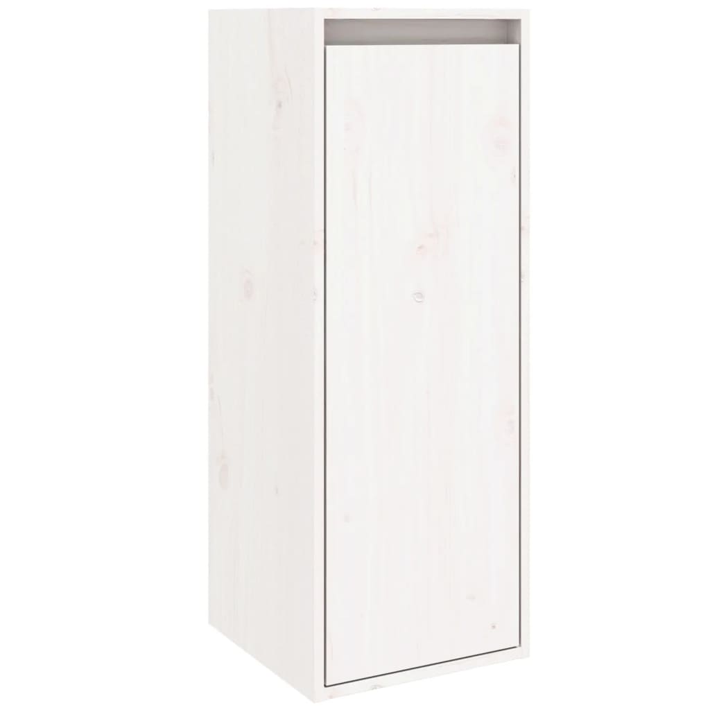 Armoire murale Blanc 30x30x80 cm Bois de pin massif