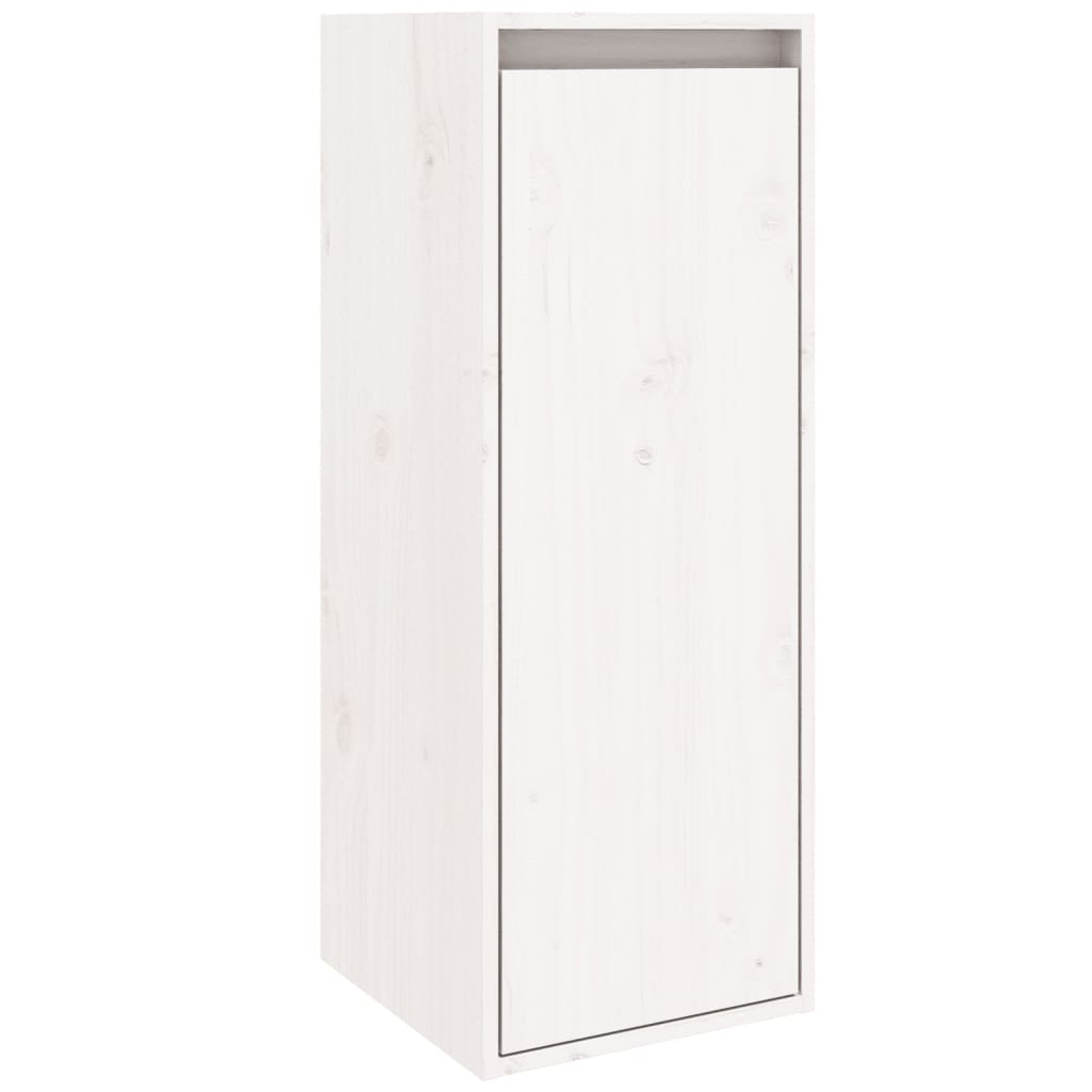 Armoires murales 2 pcs Blanc 30x30x80 cm Bois de pin massif