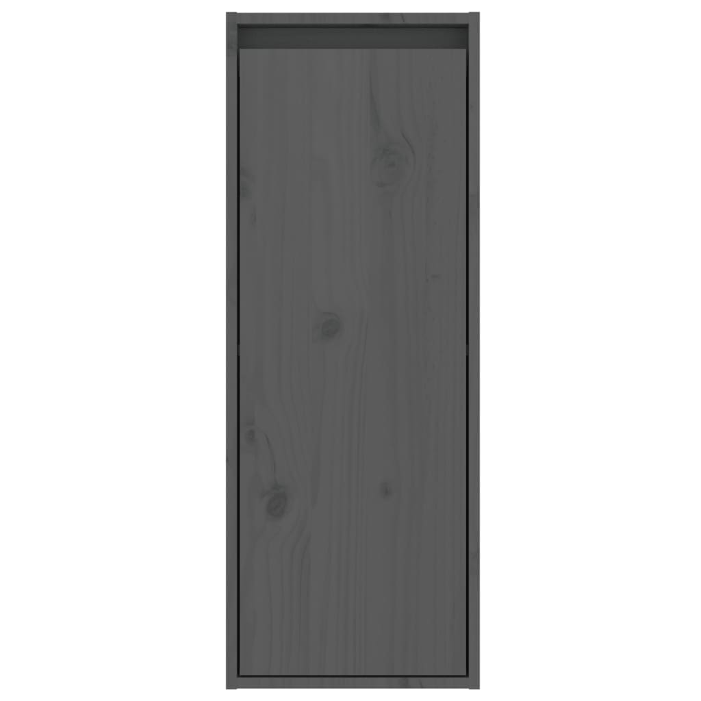 Armoire murale Gris 30x30x80 cm Bois de pin massif