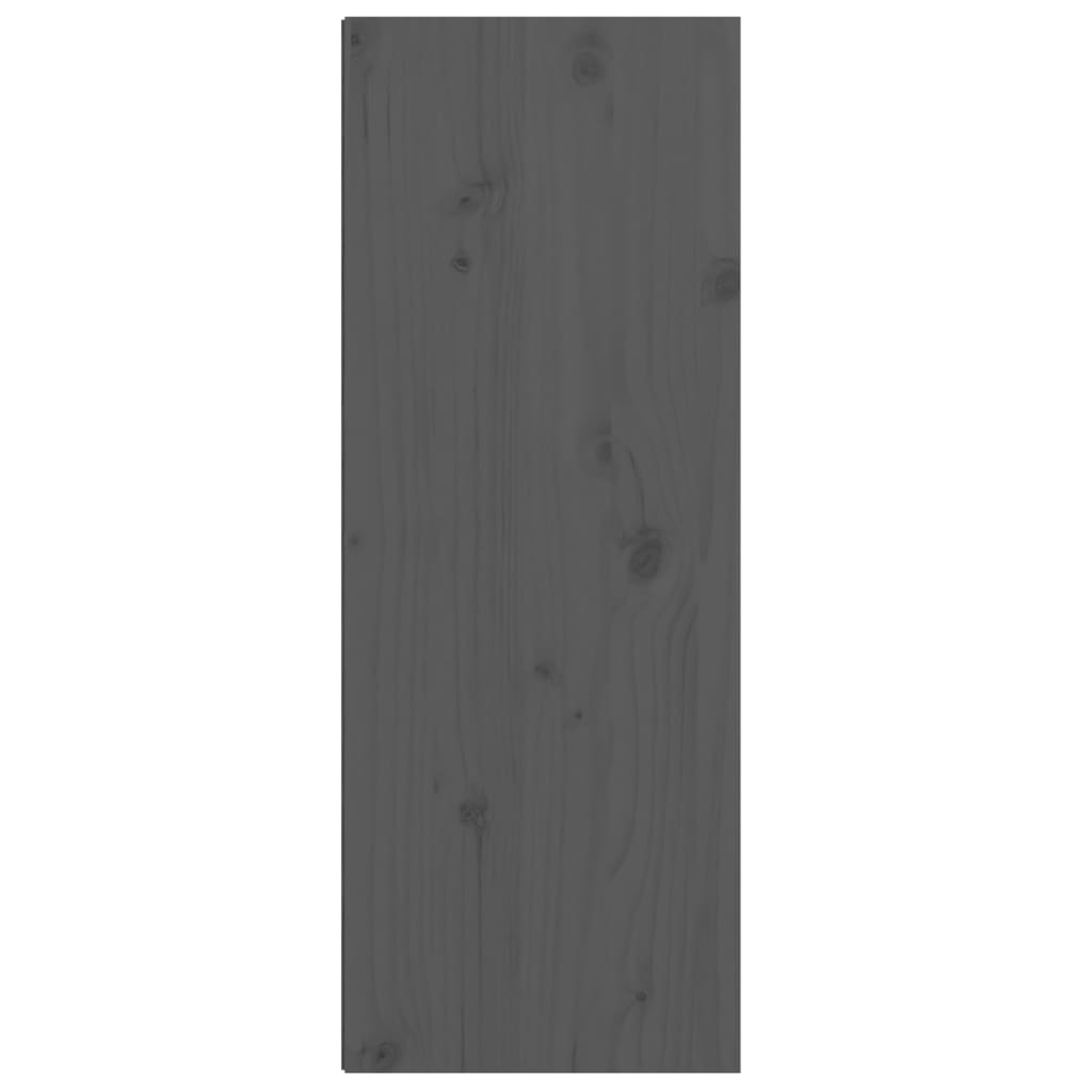 Armoires murales 2 pcs Gris 30x30x80 cm Bois de pin massif