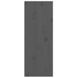 Armoires murales 2 pcs Gris 30x30x80 cm Bois de pin massif