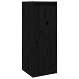 Armoire murale noir 30x30x80 cm Bois de pin massif