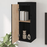 Armoire murale noir 30x30x80 cm Bois de pin massif