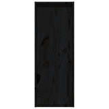 Armoire murale noir 30x30x80 cm Bois de pin massif