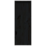 Armoires murales 2 pcs Noir 30x30x80 cm Bois de pin massif