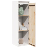 Armoire murale Blanc 30x30x100 cm Bois de pin massif