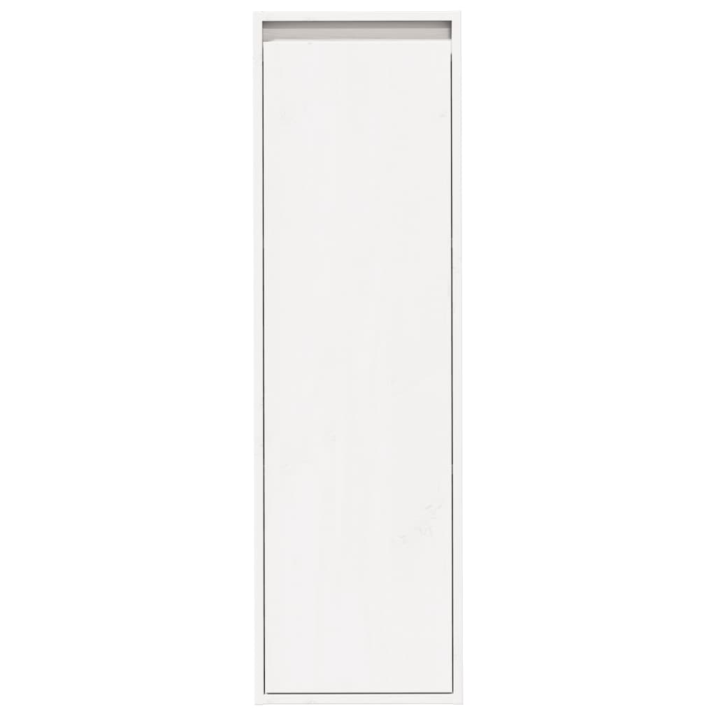 Armoire murale Blanc 30x30x100 cm Bois de pin massif