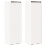 Armoires murales 2 pcs Blanc 30x30x100 cm Bois de pin massif