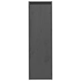 Armoires murales 2 pcs Gris 30x30x100 cm Bois de pin massif