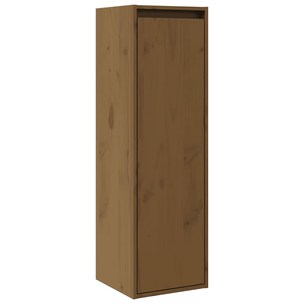 Armoire murale Marron miel 30x30x100 cm Bois de pin massif