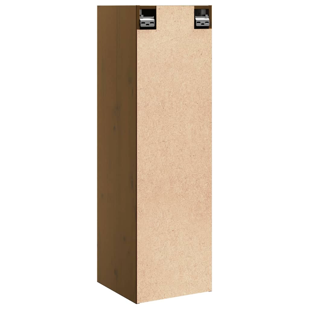 Armoire murale Marron miel 30x30x100 cm Bois de pin massif