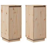 Buffets 2 pcs 31,5x34x75 cm Bois massif de pin