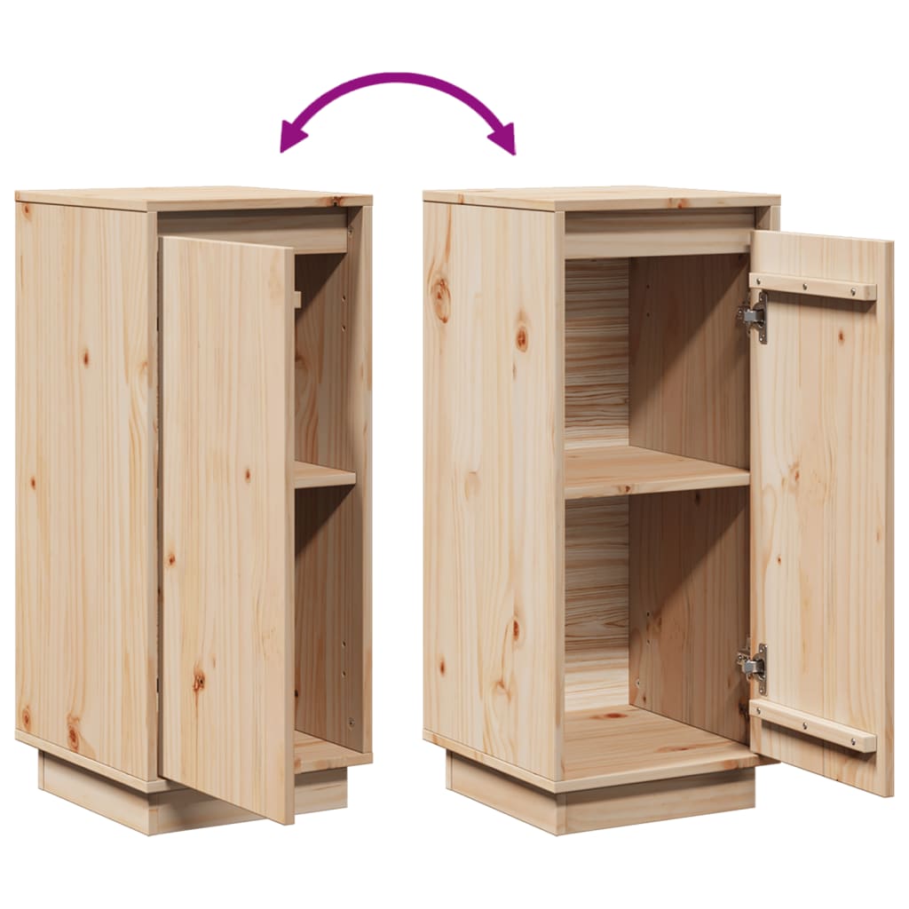 Buffets 2 pcs 31,5x34x75 cm Bois massif de pin