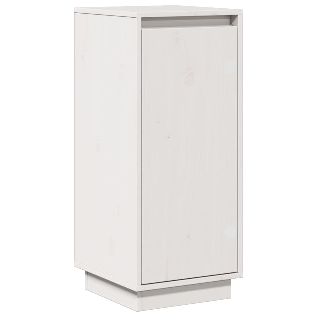 Buffets 2 pcs Blanc 31,5x34x75 cm Bois massif de pin