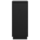 Sideboards 2 Stk. Schwarz 31,5x34x75 cm Massives Kiefernholz