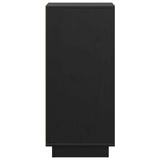 Sideboards 2 Stk. Schwarz 31,5x34x75 cm Massives Kiefernholz