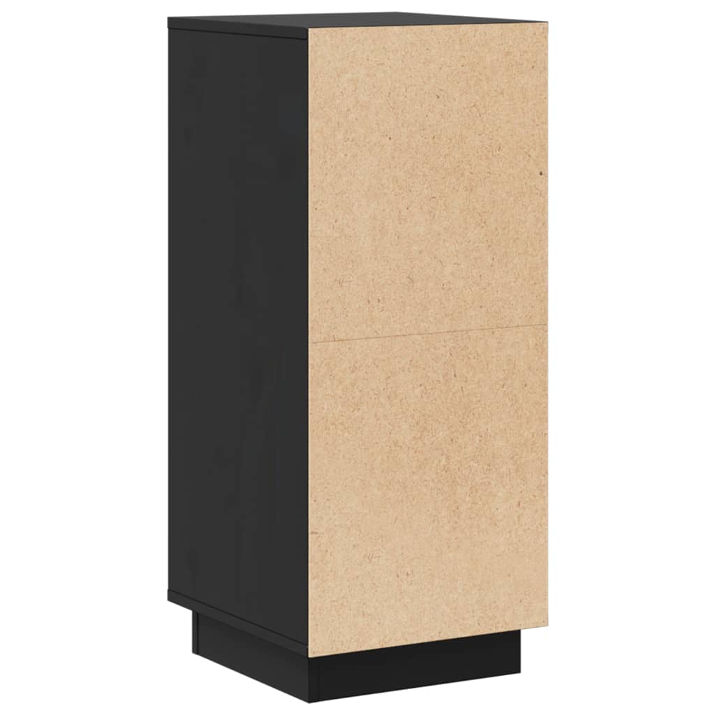 Sideboards 2 Stk. Schwarz 31,5x34x75 cm Massives Kiefernholz