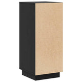 Sideboards 2 Stk. Schwarz 31,5x34x75 cm Massives Kiefernholz