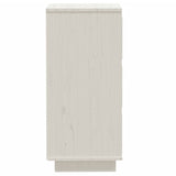 Buffets 2 pcs Blanc 32x34x75 cm Bois massif de pin