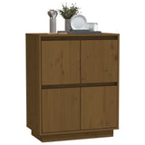 Buffet Marron miel 60x34x75 cm Bois massif de pin