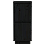 Sideboards 2 pcs Black 31.5x34x75 cm Solid pine wood