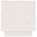 Meuble TV Blanc 60x35x37 cm Bois de pin massif