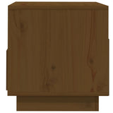 Meuble TV Marron miel 60x35x37 cm Bois de pin massif