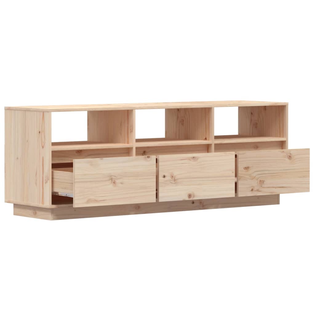 TV cabinet 140x37x50 cm Solid pine wood