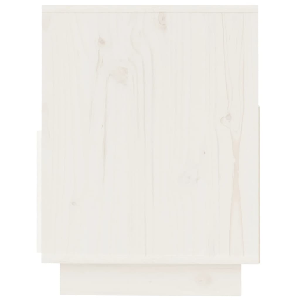 Meuble TV Blanc 140x37x50 cm Bois de pin massif