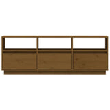 Honey Brown TV Cabinet 140x37x50 cm Solid Pine Wood