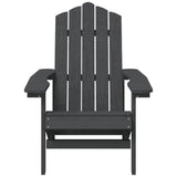 Chaises de jardin Adirondack lot de 2 PEHD Anthracite