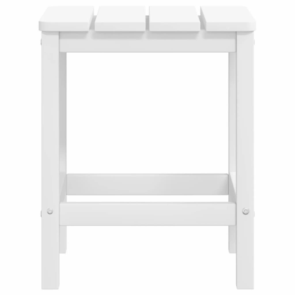 Chaise de jardin Adirondack repose-pied table PEHD Blanc