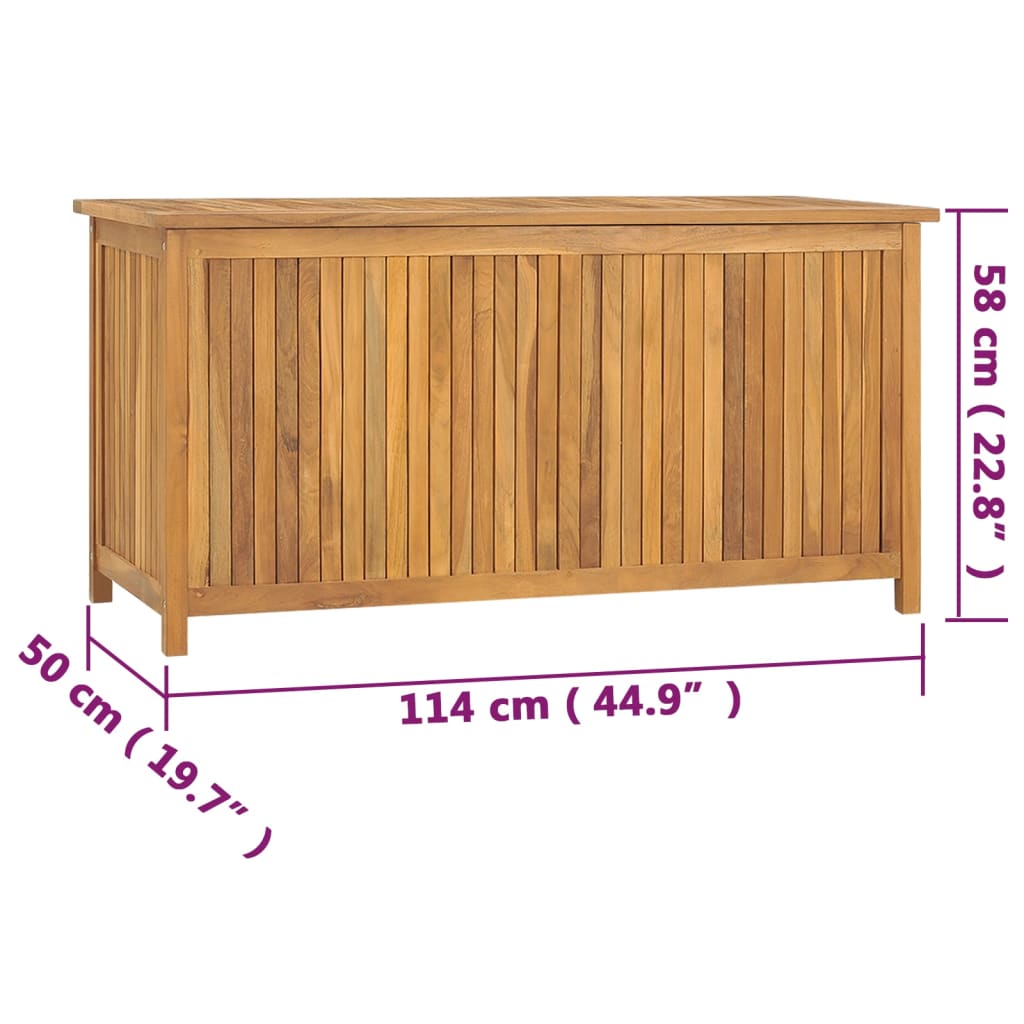 Boîte de jardin 114x50x58 cm Bois massif de teck