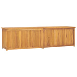 Gartenbox 200x50x55 cm Massives Teakholz