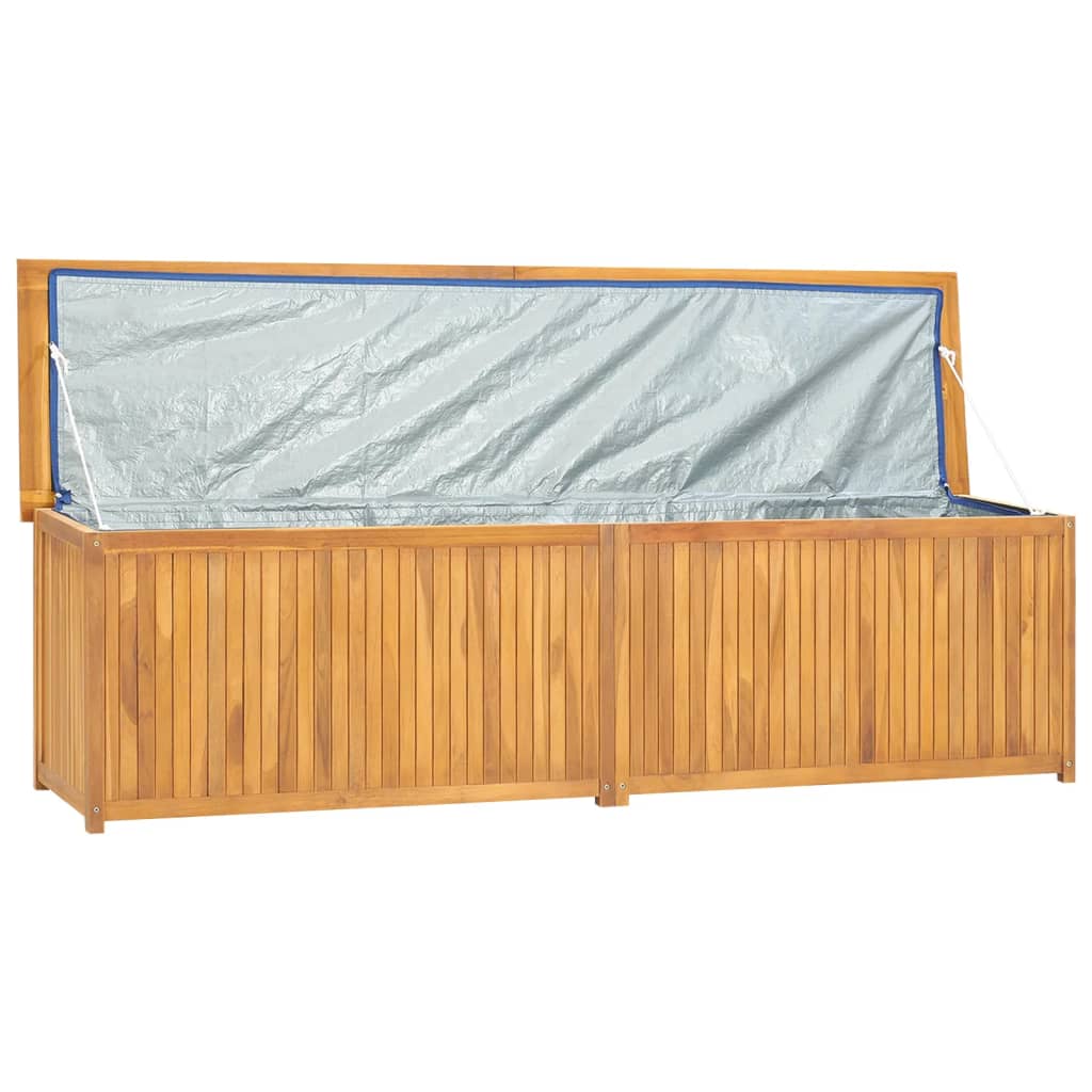 Gartenbox 200x50x55 cm Massives Teakholz