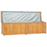 Gartenbox 200x50x55 cm Massives Teakholz