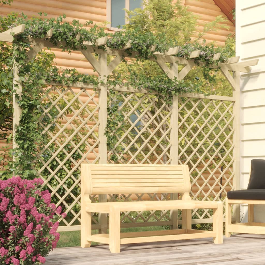 Garden trellis fence with pergola 300x50x200 cm Pine