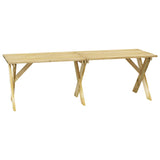 Table de jardin 220x73x70 cm Bois de pin imprégné