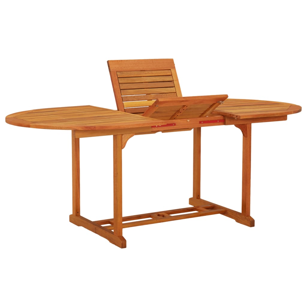 Table de jardin 200x100x75 cm Bois d'eucalyptus solide