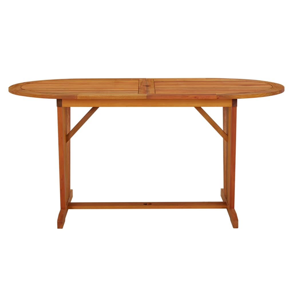 Table de jardin 160x85x75 cm Bois d'eucalyptus solide