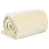 Cream blanket 130x170 cm polyester