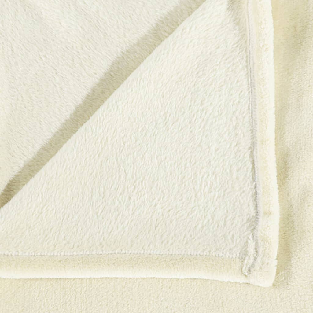 Cream blanket 130x170 cm polyester