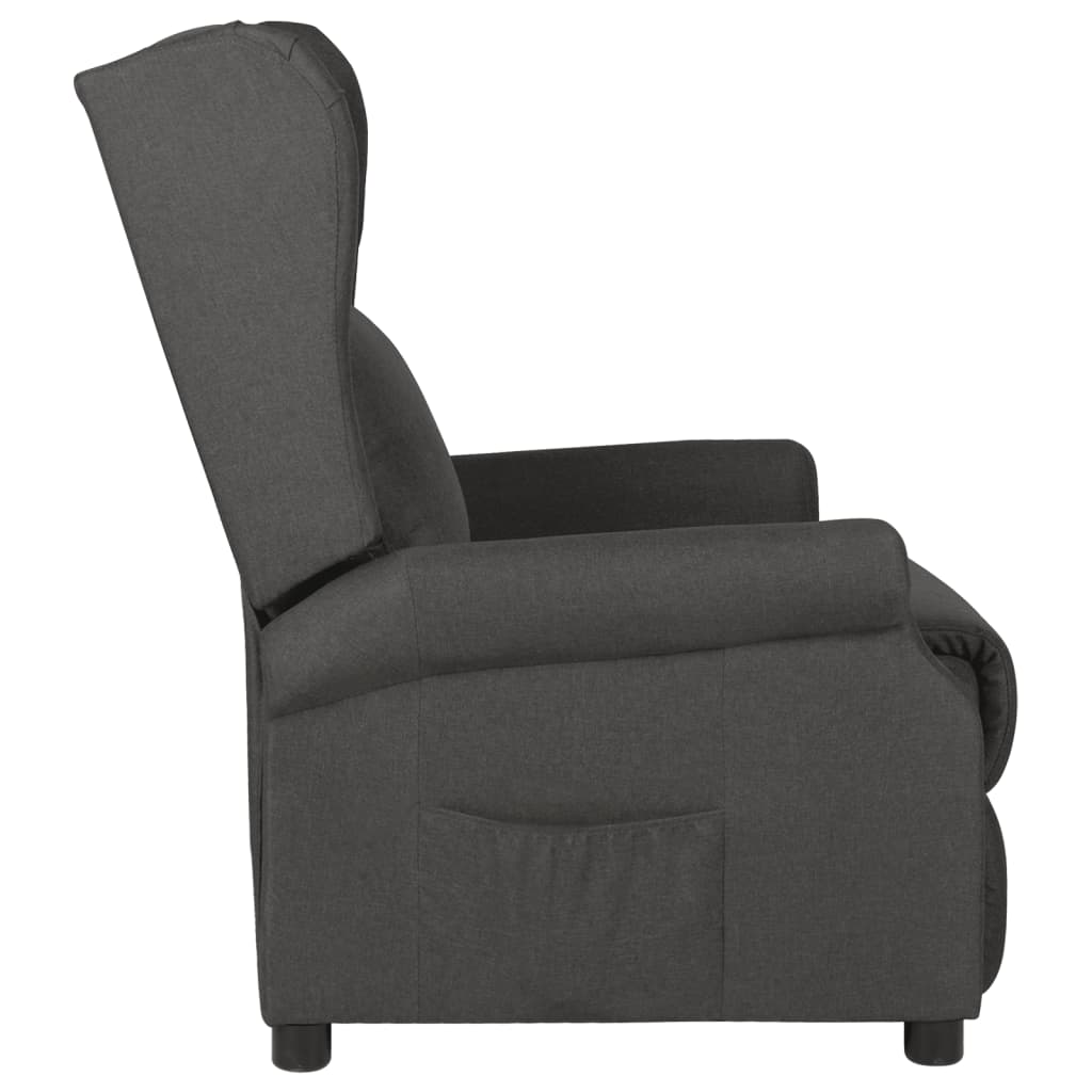 Fauteuil inclinable Gris foncé Tissu