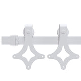 Sliding Door Hardware Kit 200cm Steel White