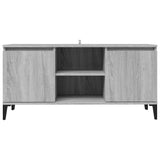 TV cabinet with metal legs Sonoma gray 103.5x35x50 cm