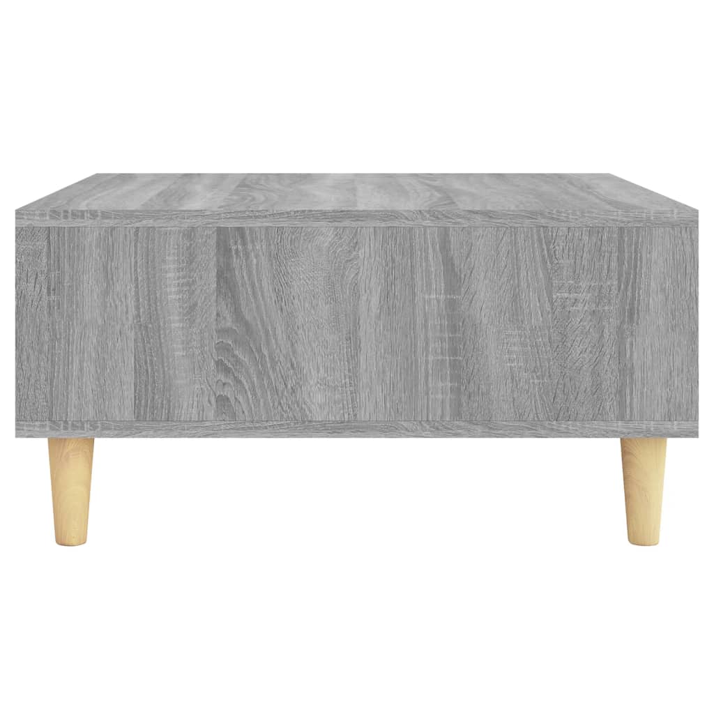 Table basse sonoma gris 60x60x30 cm bois d'ingénierie